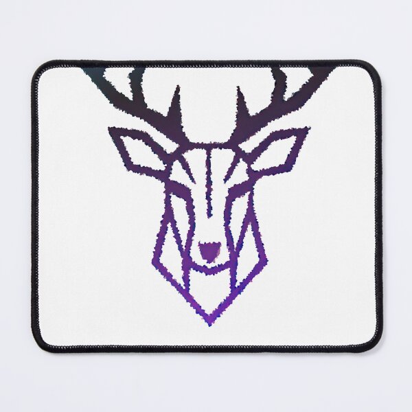 Item preview, Elk "Cervus Canadensis" Minimalistic Geometric Illustration (White) designed and sold by ArsArtificia.