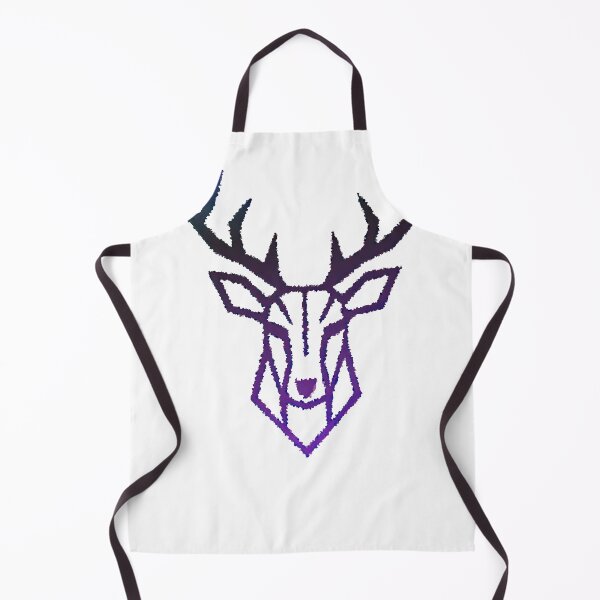 Item preview, Elk "Cervus Canadensis" Minimalistic Geometric Illustration (White) designed and sold by ArsArtificia.