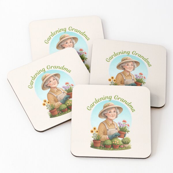 Item preview, Vintage gardening grandma portrait designed and sold by Pearl67.