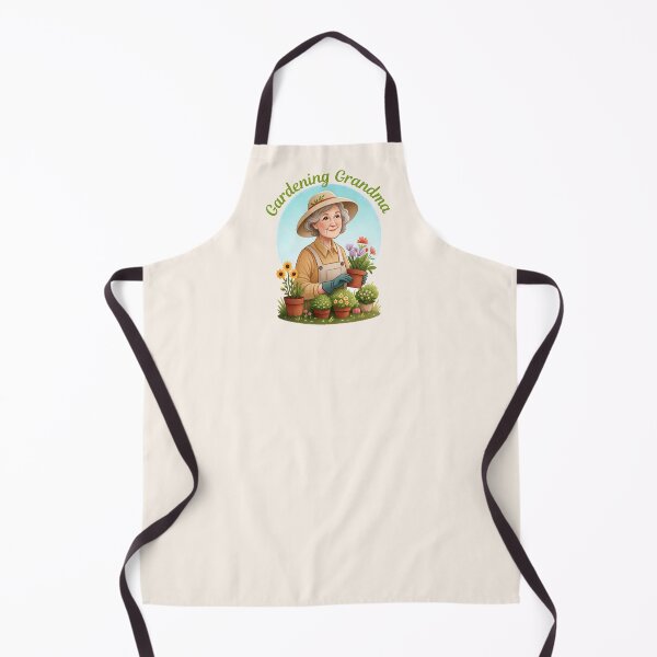 Item preview, Vintage gardening grandma portrait designed and sold by Pearl67.