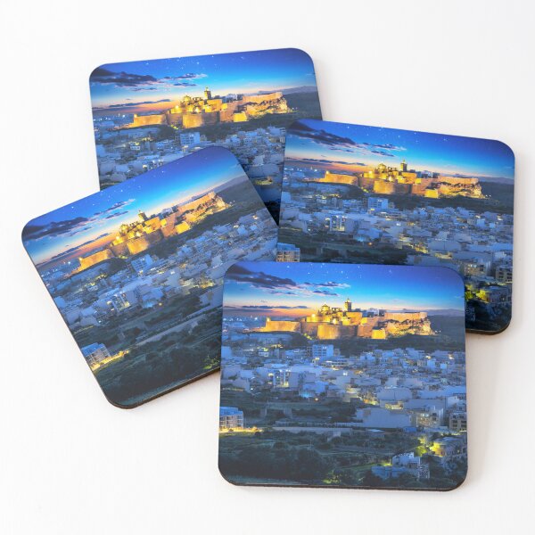 Item preview, Gozo Victoria Citadel at blue hour - Malta landscape designed and sold by TheArtistOf2022.