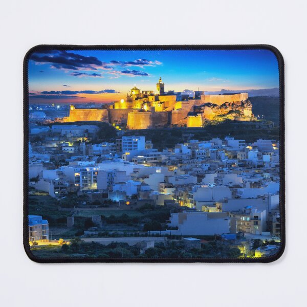 Item preview, Gozo Victoria Citadel at blue hour - Malta landscape designed and sold by TheArtistOf2022.