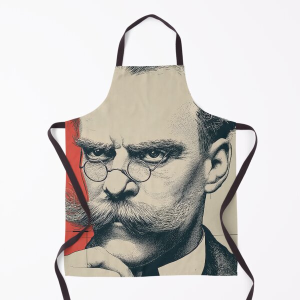 Item preview, Nietzche Vintage Thinker Portrait with Bold Mustache and Retro Aesthetic designed and sold by Retrocranio.