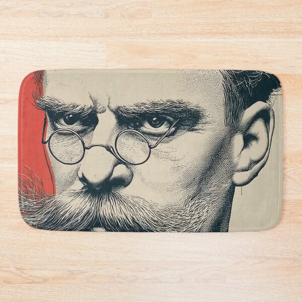 Item preview, Nietzche Vintage Thinker Portrait with Bold Mustache and Retro Aesthetic designed and sold by Retrocranio.