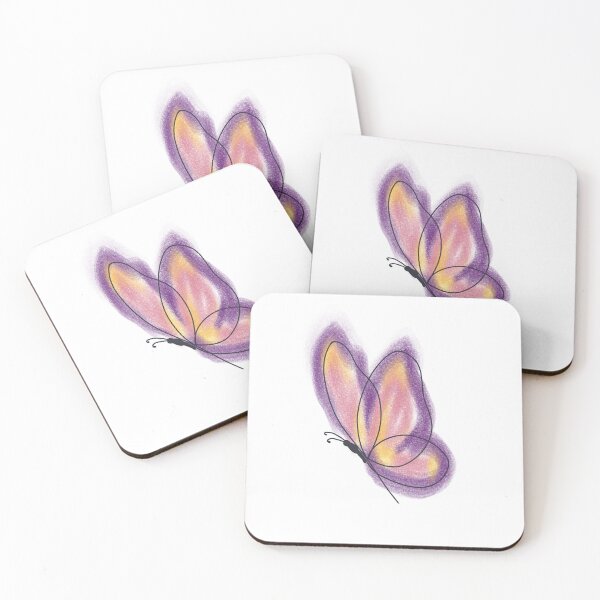 Artikelvorschau, Abstrakter Schmetterling in lila rosa Farben entworfen und verkauft von LiskoDesign.