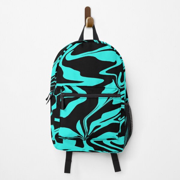 Item preview, Black & Turquoise Liquid Swirl designed and sold by rainestore.
