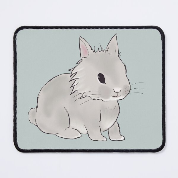 Item preview, Gray Lionhead Bunny designed and sold by LiskoDesign.