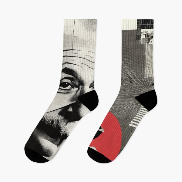 Item preview, Abstract Einstein Portrait with Pipe and Retro-Futuristic Elements designed and sold by Retrocranio.