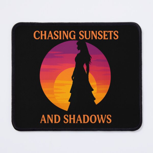 Item preview, Chasing Sunsets and Shadows Sunset Silhouette Design designed and sold by TeeTimeTreasure.