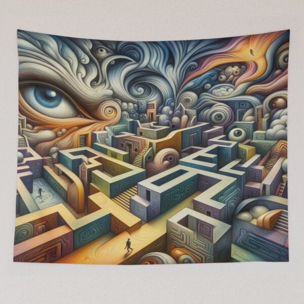 Item preview, Surrealist labyrinth of emotions – A dream of light, shadows and perspectives designed and sold by FotoworldEdel.
