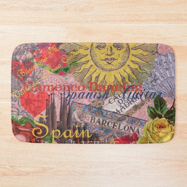 Item preview, Spain Travel European Trip Vintage Collage  designed and sold by antiqueart.