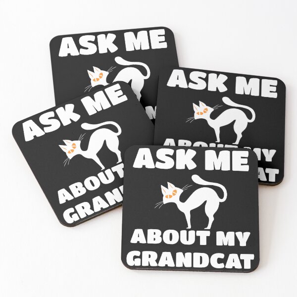 Item preview, Ask Me About My GrandCat – Funny Retro  designed and sold by Fragy72.