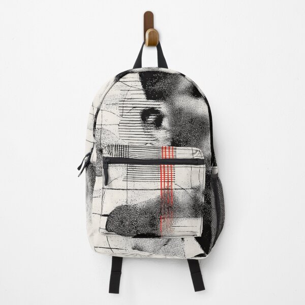 Item preview, Abstract Philosopher Ludwig Wittgenstein Portrait with Gridlines and Minimal Red Accents designed and sold by Retrocranio.