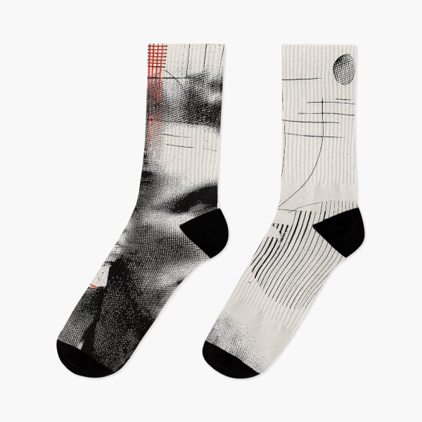 Item preview, Abstract Philosopher Ludwig Wittgenstein Portrait with Gridlines and Minimal Red Accents designed and sold by Retrocranio.