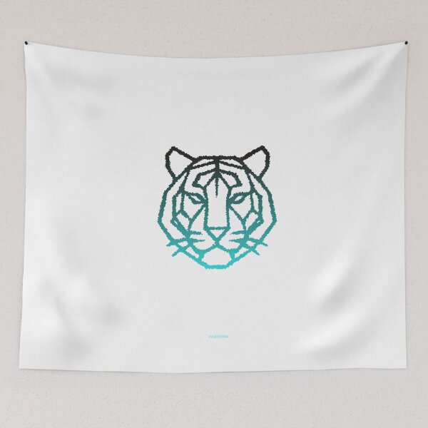 Item preview, Panther "Panthera" Minimalistic Geometric Illustration (White) designed and sold by ArsArtificia.