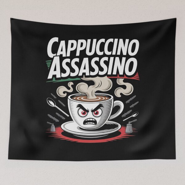 Item preview, Cappuccino Assassino Italian Meme   designed and sold by ManiaGrania.