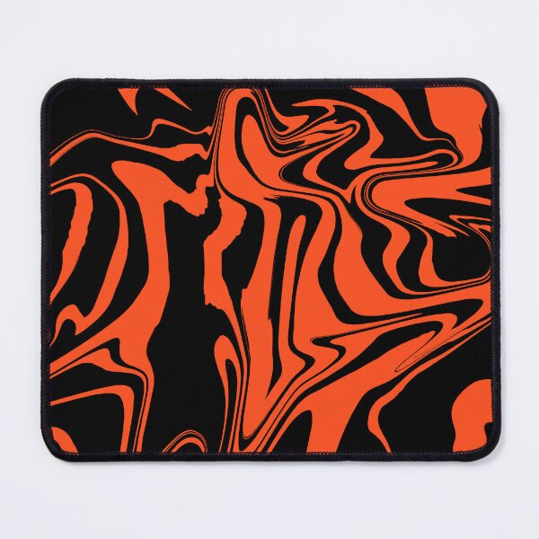 Aperçu de l'œuvre Tourbillon liquide noir et orange créée et vendue par rainestore.