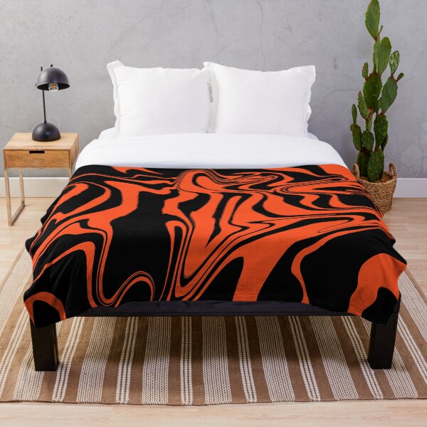 Item preview, Black & Orange Liquid Swirl designed and sold by rainestore.