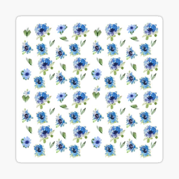 Artikel-Vorschau von Blaue Wildblumen, designt und verkauft von Kara Draws.