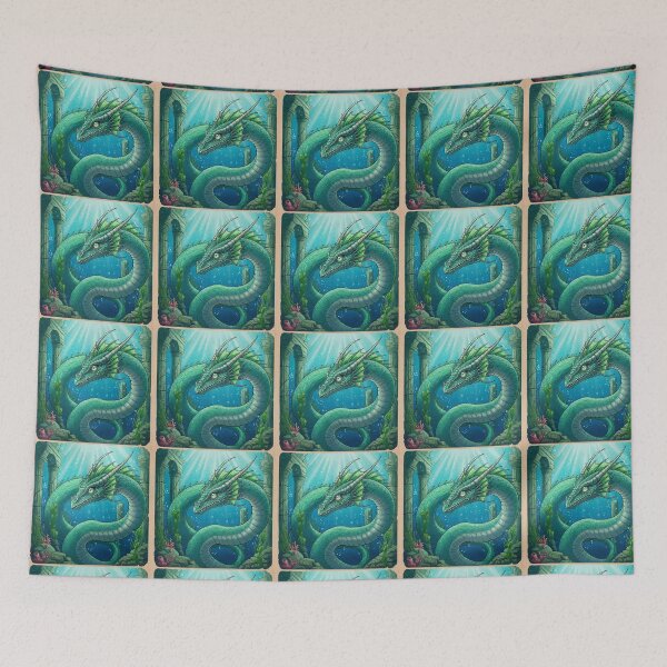 Item preview, Bioluminescent Sea Dragon in the Deep designed and sold by ZyloVibes.