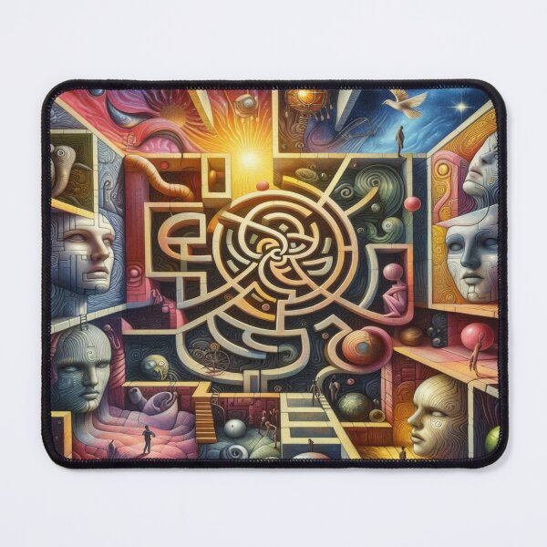 Item preview, Surrealist labyrinth of emotions – colors, perspectives and illusions in harmony designed and sold by FotoworldEdel.