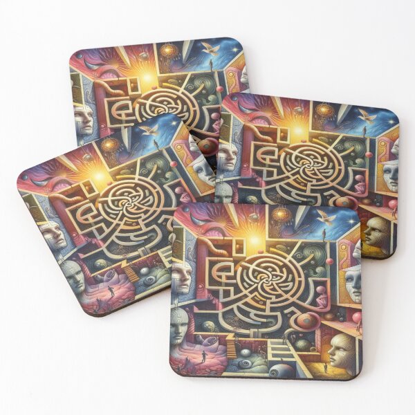 Item preview, Surrealist labyrinth of emotions – colors, perspectives and illusions in harmony designed and sold by FotoworldEdel.