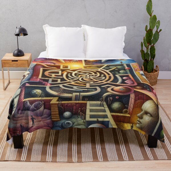 Item preview, Surrealist labyrinth of emotions – colors, perspectives and illusions in harmony designed and sold by FotoworldEdel.