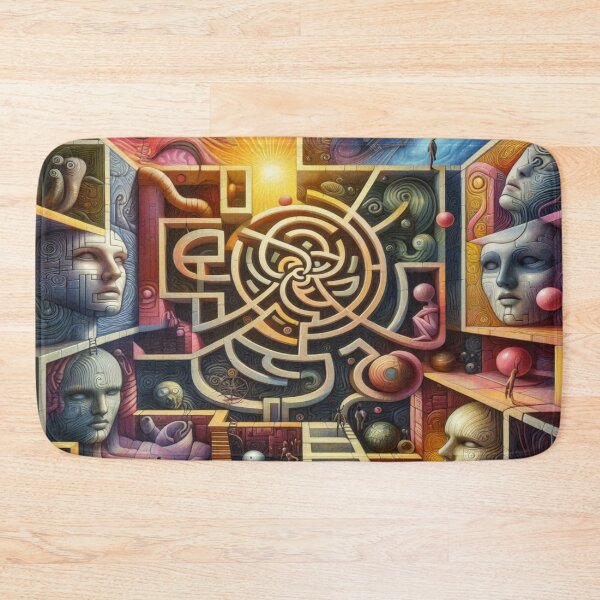 Item preview, Surrealist labyrinth of emotions – colors, perspectives and illusions in harmony designed and sold by FotoworldEdel.
