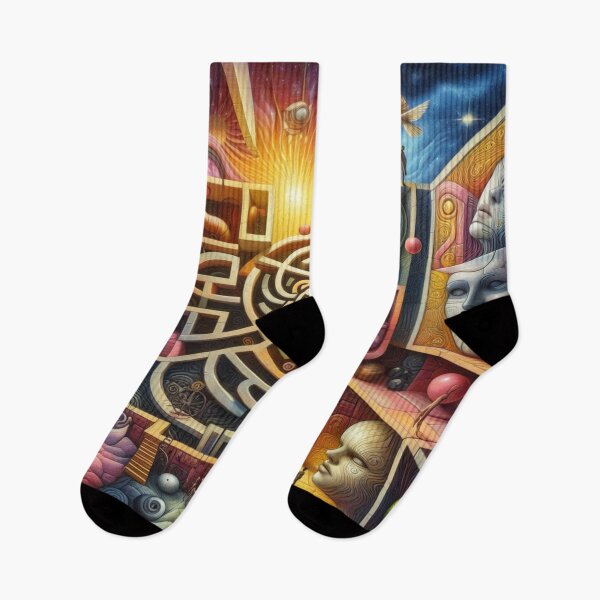 Item preview, Surrealist labyrinth of emotions – colors, perspectives and illusions in harmony designed and sold by FotoworldEdel.