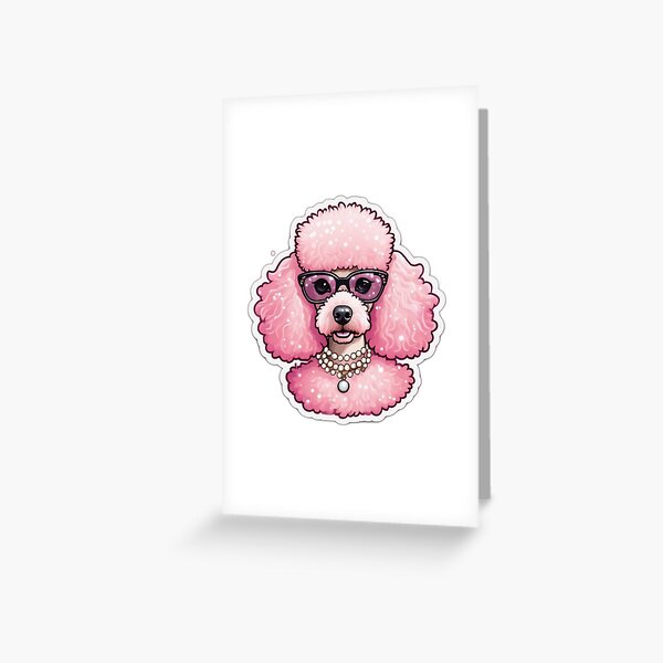 Item preview, Poodle with Pearls designed and sold by Trendies-Sticky.
