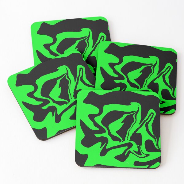 Item preview, Black & Green Liquid Swirl designed and sold by rainestore.