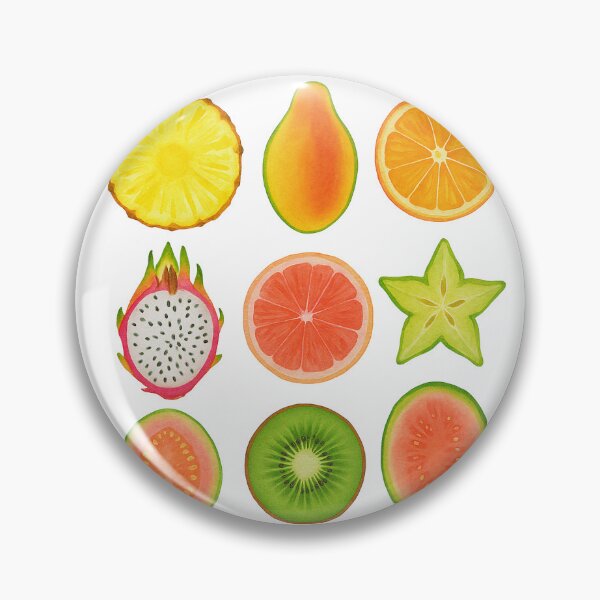 Item preview, Tropical Vibes Only – Exotic Fruit Aesthetic Print designed and sold by SpicyGraphicArt.