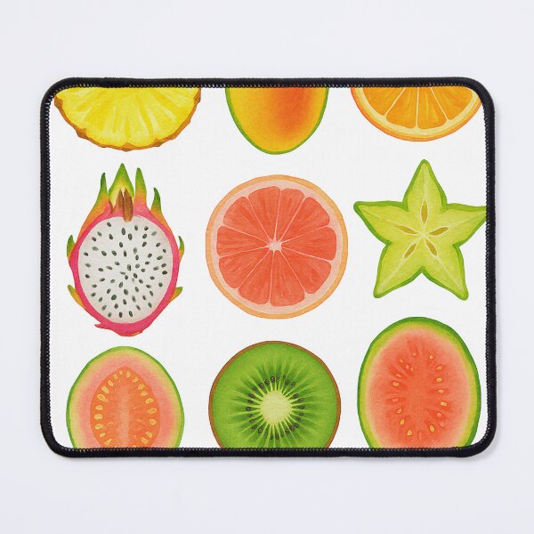 Item preview, Tropical Vibes Only – Exotic Fruit Aesthetic Print designed and sold by SpicyGraphicArt.