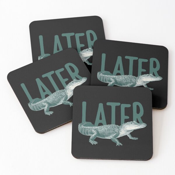 Item preview, Later Gator Retro Design Alligator Art Vintage Typography designed and sold by MTJ-Mushrooms.