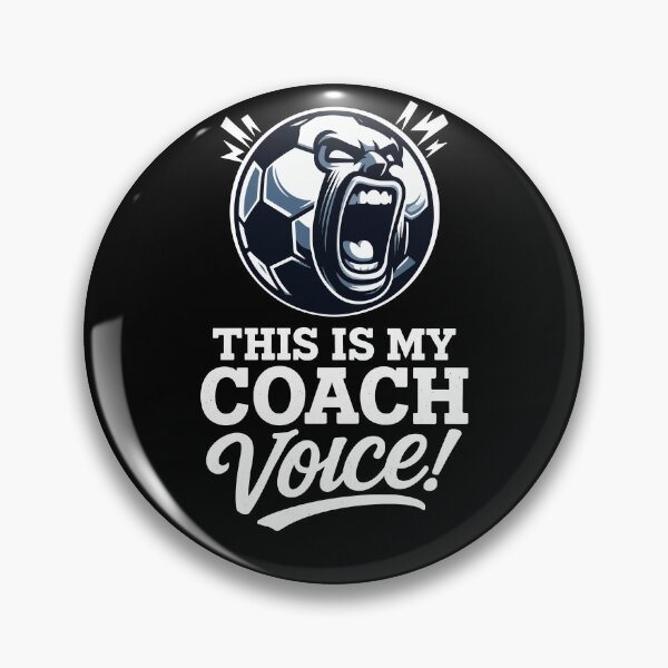Item preview, This Is My Coach Voice Funny Yelling Soccer Ball Design	 designed and sold by Victor Shadehorn.