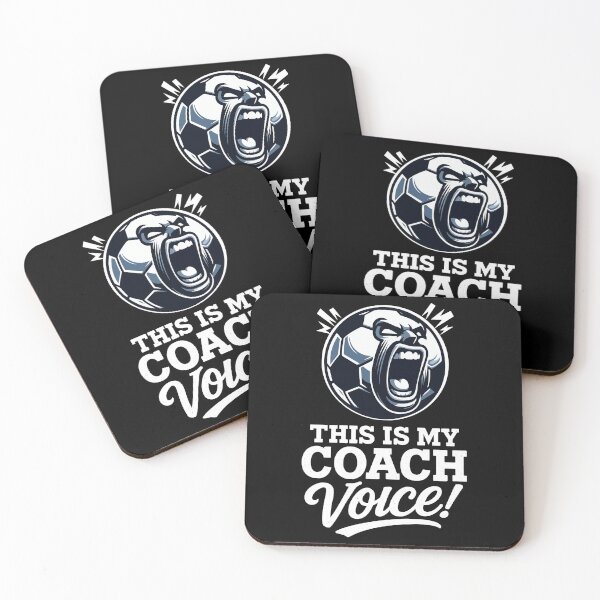 Item preview, This Is My Coach Voice Funny Yelling Soccer Ball Design	 designed and sold by Victor Shadehorn.