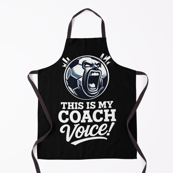 Item preview, This Is My Coach Voice Funny Yelling Soccer Ball Design designed and sold by Victor Shadehorn.