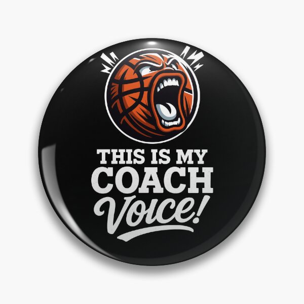 Item preview, This Is My Coach Voice Funny Yelling Basketball Design	 designed and sold by Victor Shadehorn.