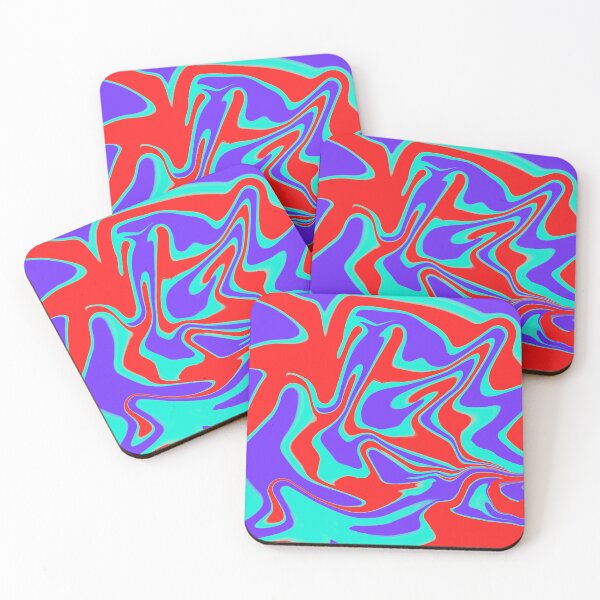 Item preview, Red, Purple, & Turquoise Liquid Swirl designed and sold by rainestore.