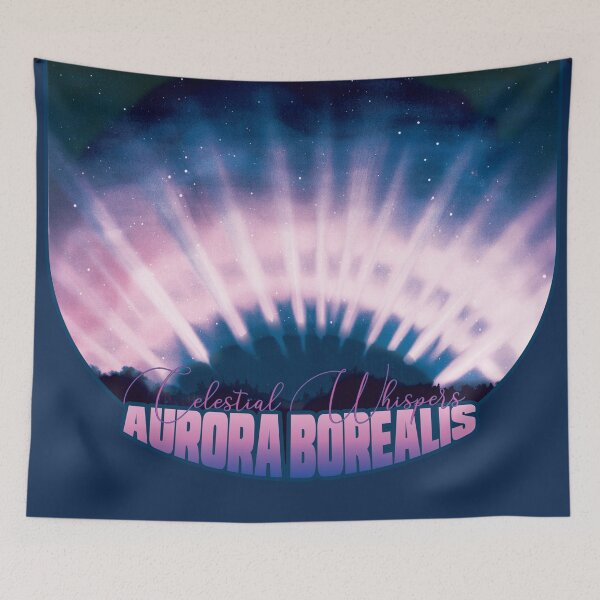 Item preview, Celestial Whispers Aurora Borealis Art Print | Pink & Purple Northern Lights, Ursa Major & Minor Constellations designed and sold by Starpuffdesign.