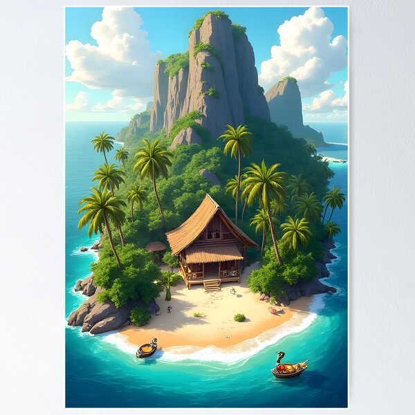 Item preview, Bird's Eye View of Paradise designed and sold by David c.p JACQUEMET.