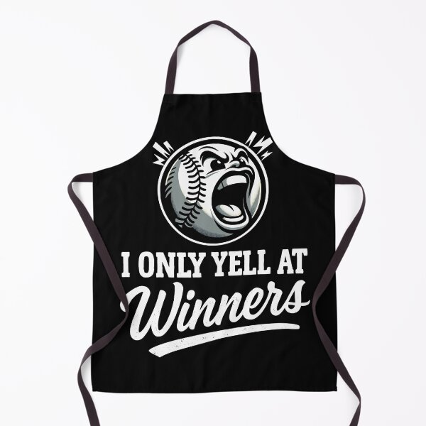 Item preview, I Only Yell at Winners Funny Baseball Coach Motivational Design designed and sold by Victor Shadehorn.