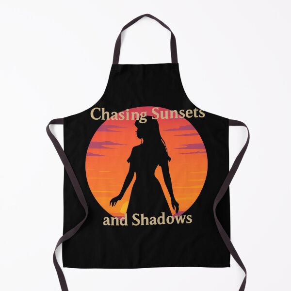 Item preview, Chasing Sunsets and Shadows Elegant Silhouette Sunset Design designed and sold by TeeTimeTreasure.