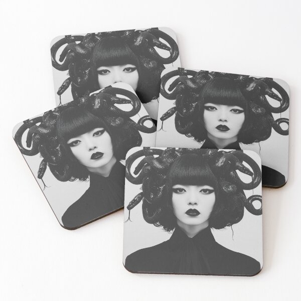 Item preview, Gothic Medusa Portrait – Dark Fantasy Woman with Snake Hai designed and sold by Retrocranio.