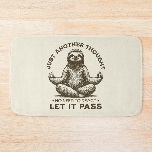 Item preview, Just Another Thought Let It Pass Peaceful Sloth Mindfulness designed and sold by KLArtzStore.