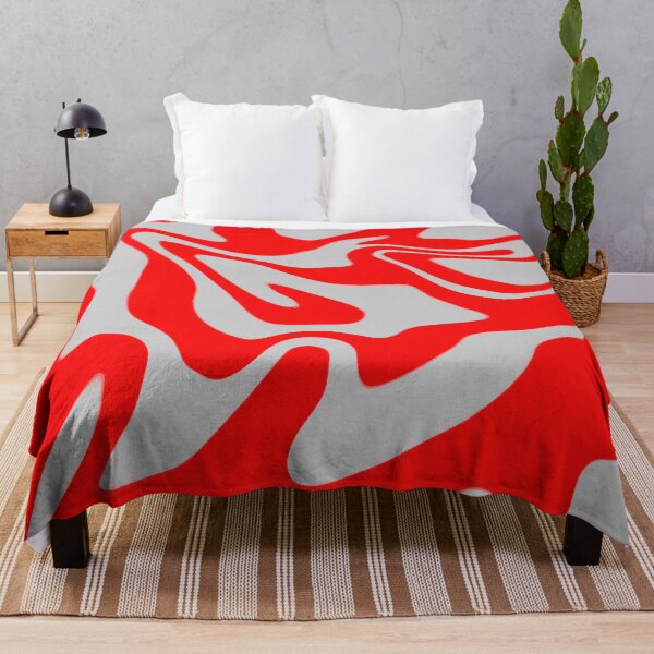 Item preview, Silver & Red Liquid Swirl designed and sold by rainestore.