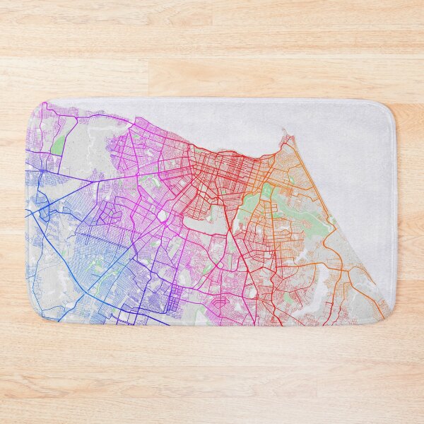 Item preview, Fortaleza City Map of Ceara, Brazil - Colorful designed and sold by deMAP.