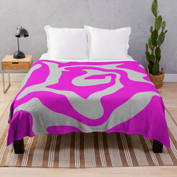 Item preview, Silver & Hot Pink Liquid Swirl designed and sold by rainestore.