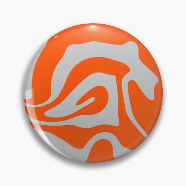 Item preview, Silver & Orange Liquid Swirl designed and sold by rainestore.