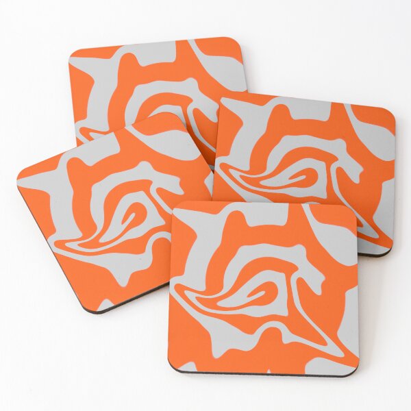 Item preview, Silver & Orange Liquid Swirl designed and sold by rainestore.